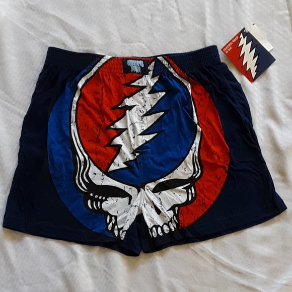 Grateful Dead Other - GDP Grateful Dead SYF Mens Boxer Shorts 2004 XL 40-42 NWT Steal Your Face